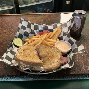 The Rueben and fries