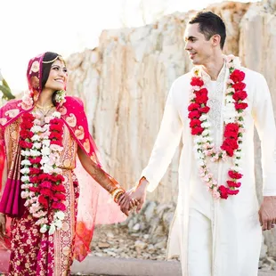 My husbands white outfit was altered by Vesna.