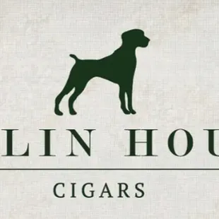 a dog standing in the middle of the logo