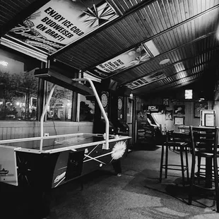 the interior of the pub