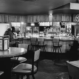the interior of the pub