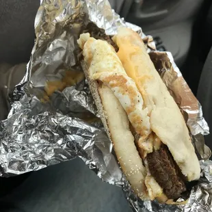 $4- Scrapple, Egg &amp; Cheese Muffin