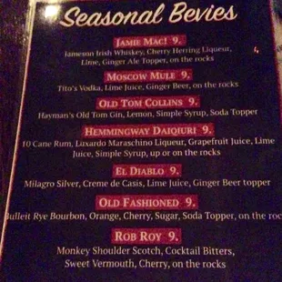 More drink specials