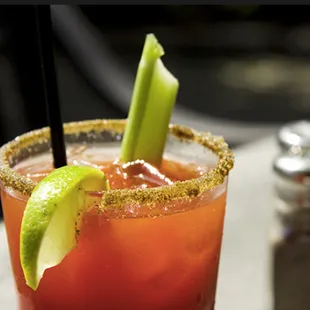 Weekend Bloody Mary's made the way you like them, hot and spicey with vegie, cheese and meat nibbles.