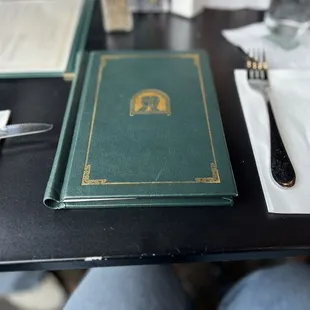 Drink menu