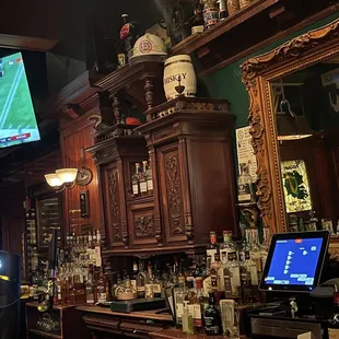 the bar and television