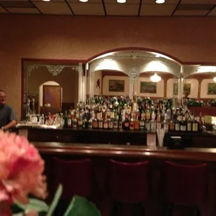 The well stocked bar at Dubrovnik Garden Croatian Restaurant Eastlake Ohio