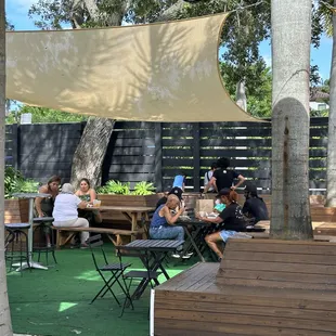 Patio dining area