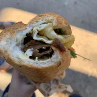 Pork and Egg Sandwich