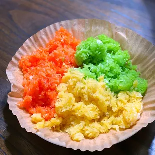 a plate of rice and vegetables