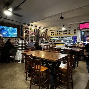 people sitting at tables