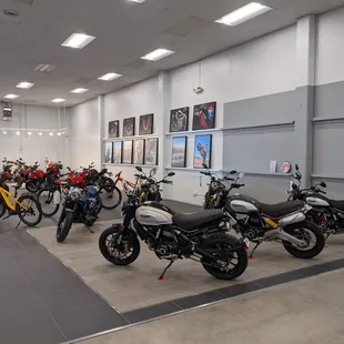 Scrambler section of Ducati Concord's showroom.