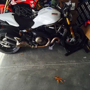 Daisy is home and parked