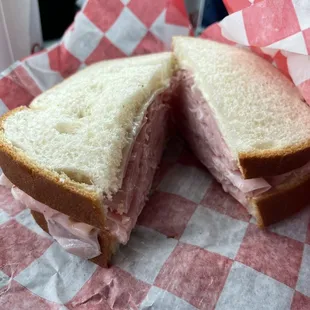 Ham and Swiss plain