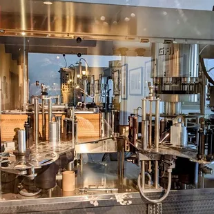 the inside of the winery