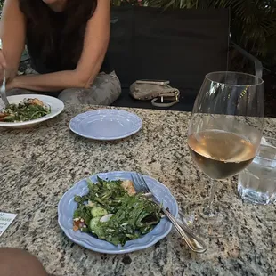 Crunch salad w gulf shrimp.