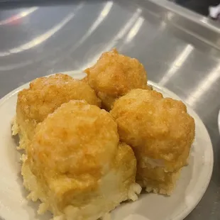 Shrimp stuffed tofu