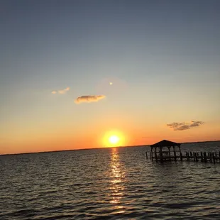 Sunset on the boardwalk