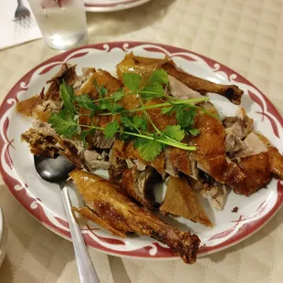 Half roast duck