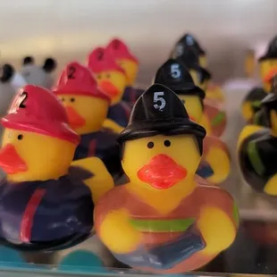 Just a small sample of the army of ducks in this place.