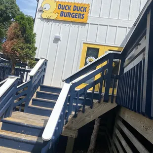 stairs leading up to the building