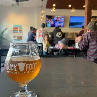 Double IPA (Duckzilla) in the tasting room