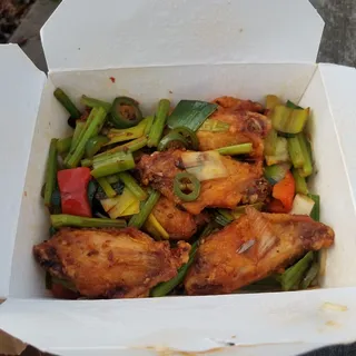 Chicken Wings Hot and Spicy Dried Pot