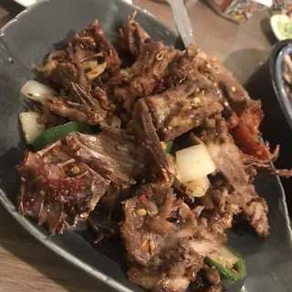Deep-Fried Ducks Bone with Chili, Salt and Pepper