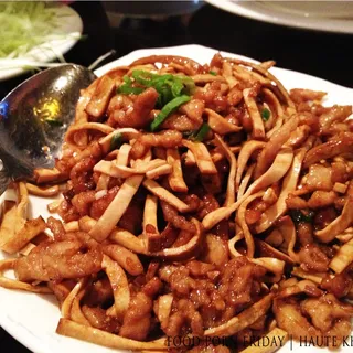 Stir-Fried Dry Tofu and Pork Strip