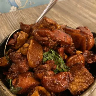 3 Cups Chicken, Tofu and Pork Intestine