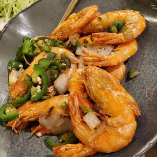 Crispy Shell-On Shrimp with Chili and Pepper Salt