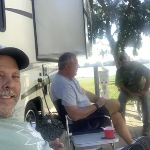 Hanging out at the site