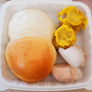 Picked up a small plate of dim sum for my 99 year old uncle, and brought to his care home.