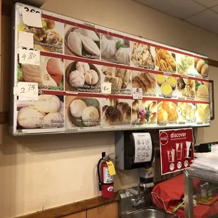 Dim sum menu