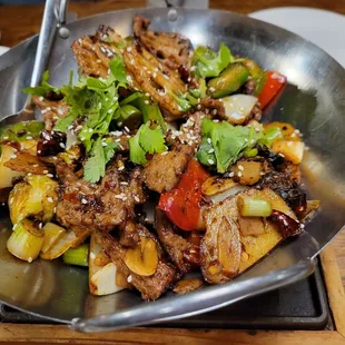 Dry pot beef and vegetables