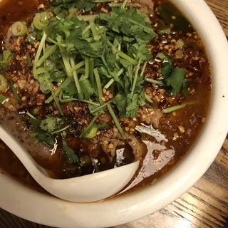 Flaming Beef in Spicy Soup