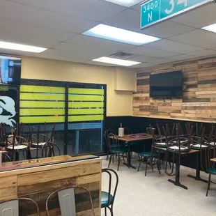 Inside the restaurant