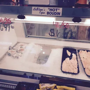 Seafood counter