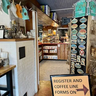 View of interior looking towards ordering counter