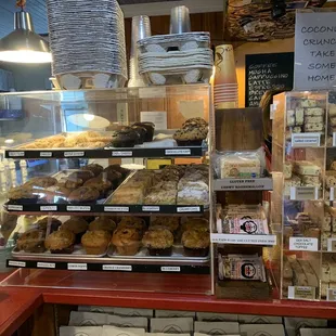 Muffin and biscotti display