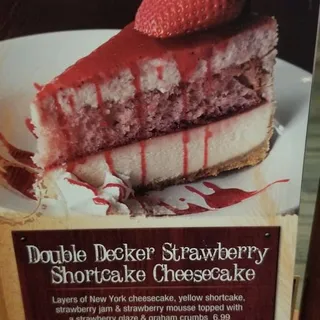 Double Decker Strawberry Shortcake Cheesecake
