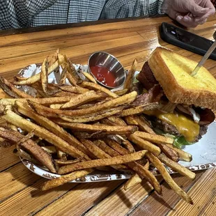 The Boss Burger and great fries