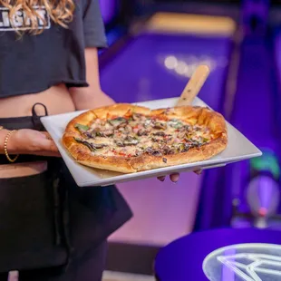 pizza, food