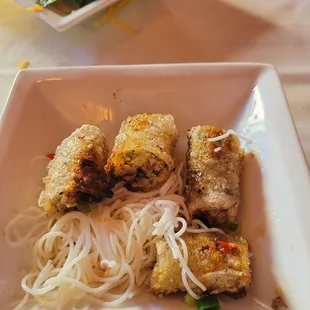 We ate half the amazing spring rolls before remembering to take the pic!