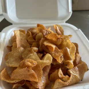 Deep fried potatoes