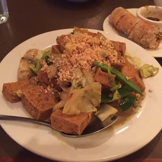 R. Deep Fried Tofu with Garlic Sauce
