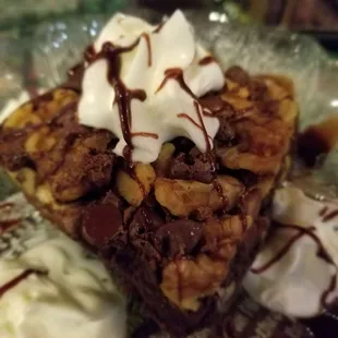 Walnut brownie.