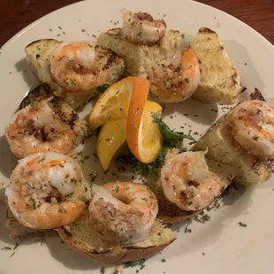 Shrimp scampi on toast points! I came back a week later to have this for the 2nd time! Great staff, great food...a Fells Point must do!