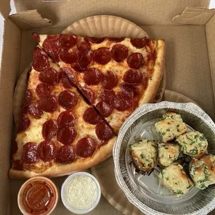 There pizza&apos;s are so good. I love those stuffs too they&apos;re so friendly and respectful. Nice and clean place. Highly recommended!