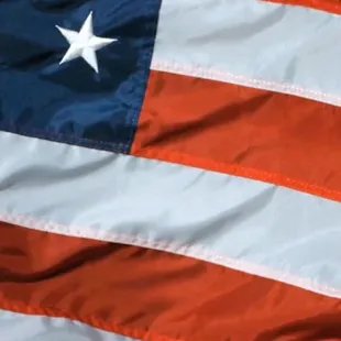 a closeup of an american flag